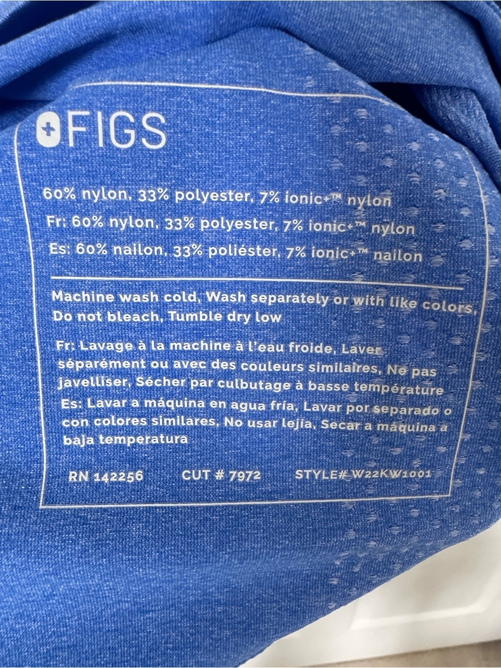 FIGS Light Blue Performance Pullover - Picture 3 of 3